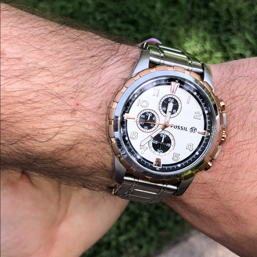 Two-Tone Fossil Watch
